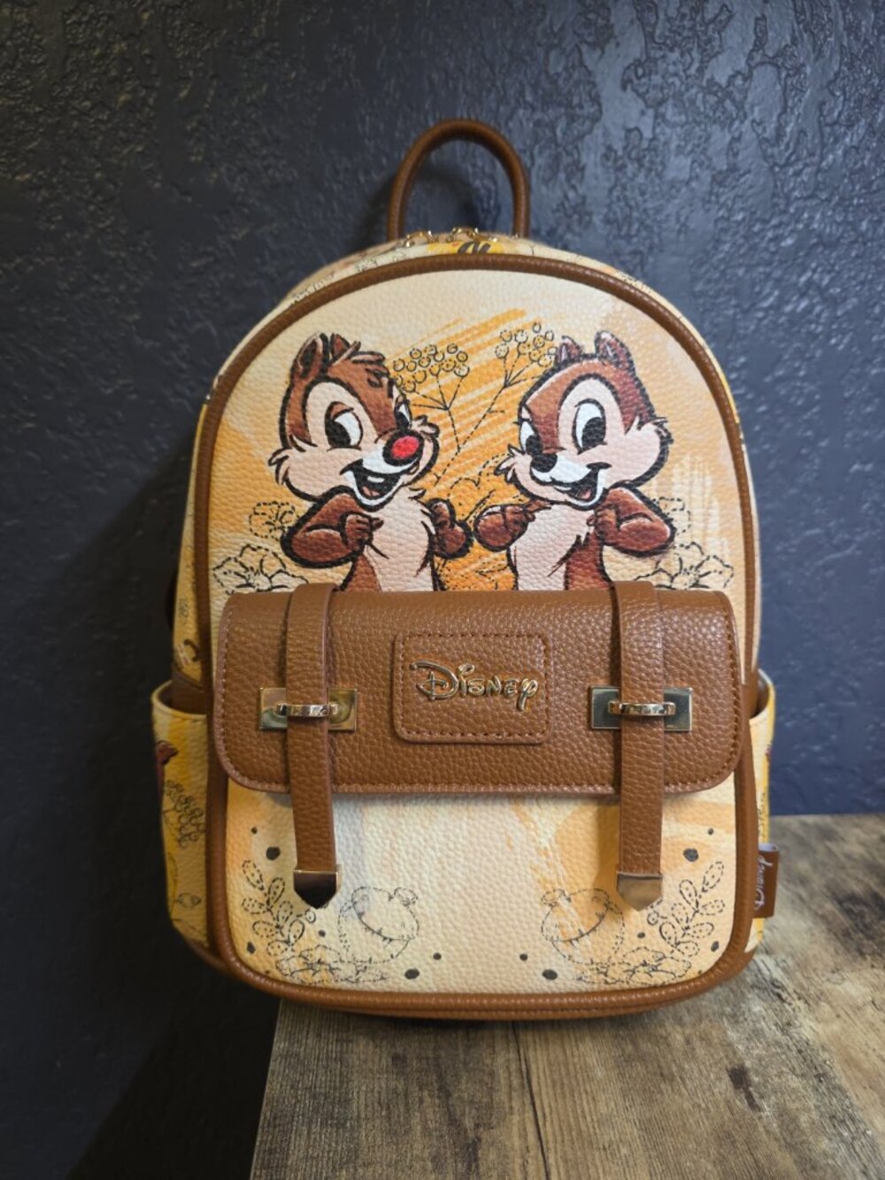 WondaPOP - Disney - Chip 'n Dale - 11" Vegan Leather Fashion Mini Backpack